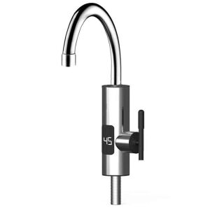 SIKS Elektromos azonnali vízmelegítő csaptelep - Rozsdamentes acél mosogató csaptelep digitális hőmérséklet kijelzővel - SIKS