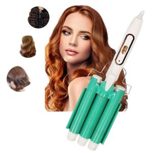 SIKS kerámia hajsütővas három kerámiaelemmel, 28 másodperces fűtés, fehér/zöld 136257993 - Hajcsavaró