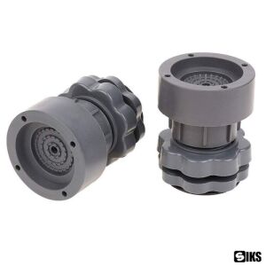 4 db SIKS tapadásmentes talpból álló készlet, vibrációgátló betét, zaj- és csúszásgátló támaszték készülékekhez/bútorokhoz, állítható magasságú, szürke 145433341 - Háztartási nagygép kiegészítő