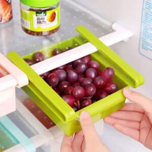 SIKS fiókos tárolódoboz hűtőhöz, fogóval, zöld 136260496 - Háztartási nagygép kiegészítő