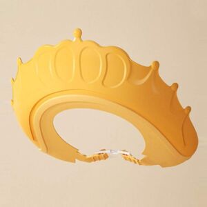 SIKS védősapka fej-, szem- és fülvédő sapka babafürdőhöz, királynő / királykorona, sampon nélkül, állítható, szilikon/műanyag, sárga 136258351 - Hajmosó karika és kancsó