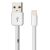 SIKS adatkábel, telefonhoz/táblagéphez, 1000 mm, lightning típus, puha kábel, fehér 136257058