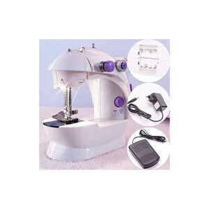 SIKS Varrógép, mini, pedállal és tűkkel együtt, hordozható, praktikus, fehér / lila 136259428 - SIKS