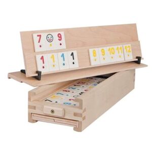 SIKS römi társasjáték táblával és kiegészítőkkel fából 145433247 - SIKS