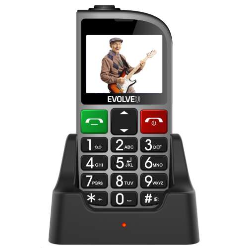 Mobilný telefón Evolveo EP-800-FMS Easy Phone FM #strieborný