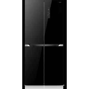 Side By Side Hűtőszekrény Fagyasztóval "multidoor" fekete üveg 129775620 - Side by side hűtőszekrény