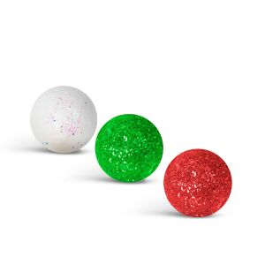 Karácsonské guliky na ozdobu - trblietavé, polystyrénové gule - 20 mm - 2 varianty - 17 g / balenie 129778786
