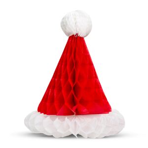 Vianoná dekorácia - 3D, papierová - lampion v tvare Santa Claus iapky 129781061