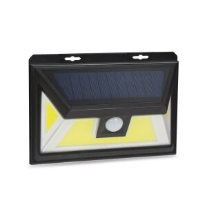 Solar Flutlicht mit Bewegungsmelder, 3 COB LED, helle Außenbeleuchtung - Solarlaterne