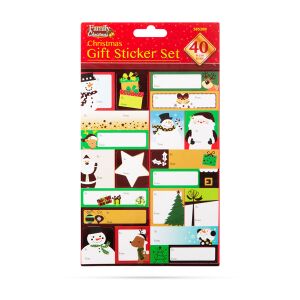 Vianoná sada nálepiek na dareky - 15,2 x 21,6 cm - 40 ks / balenie 129788210