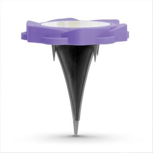 LED szolár kerti lámpa leszúráshoz - lila - hideg fehér - 11,5 x 2,3 cm