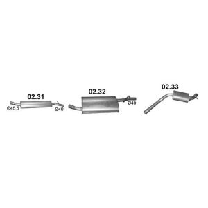Polmo első kipufogódob, DACIA DUSTER 1.6 /2015 - 1/2018