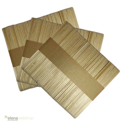 Elena natúr fa jégkrém pálcika – 114 × 10 × 2 mm – 50 darabos csomag 129824252