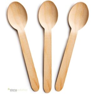 Elena Jednorazová lyžička na čaj / kávu / mokka – 95 mm – 100 ks 129824289 - Párty potreby