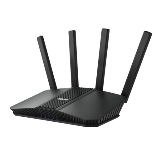Asus RT-BE82U Dwupasmowy router WiFi 7, widok pod kątem