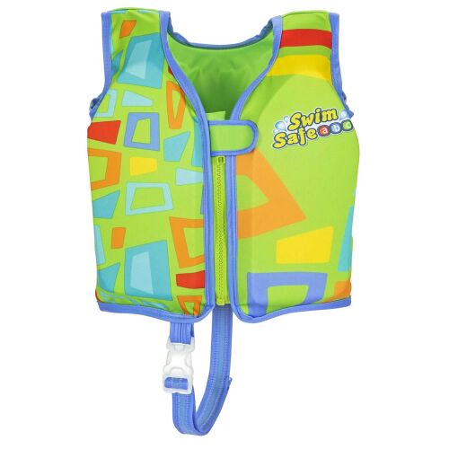 Bestway Swim Safe ABC grüne Schwimmweste für Kinder, Größe M/L