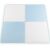Ricokids blue and white foam puzzle mat, assembled, 120x120 cm