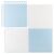 Ricokids blue and white foam puzzle mat, 4 pieces, partially assembled
