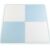 Ricokids blue and white foam puzzle mat, assembled, 120x120 cm