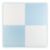 Ricokids blue and white foam puzzle mat, 4 pieces, 60x60 cm