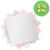 Ricokids BPA-free foam puzzle mat, peach and white