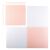 Ricokids foam puzzle mat, peach and white, top view