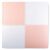Ricokids peach and white foam puzzle mat, 120x120 cm, assembled