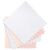Ricokids foam puzzle mat tiles, peach and white, disassembled