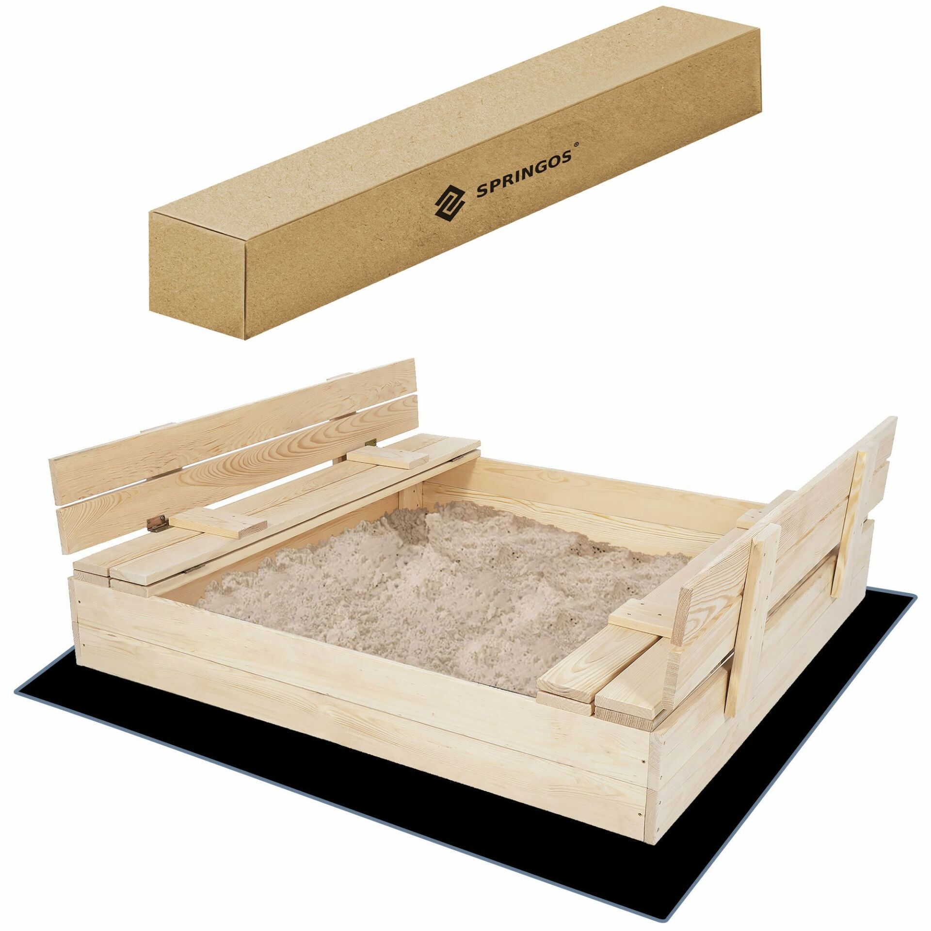 Sb120 fából készült homokozó 120x120