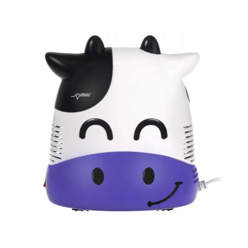 Promedix PR-810 Boci Inhalátor, egy aranyos tehén formájú inhalátor gyerekeknek, könnyű és kényelmes használatra tervezve