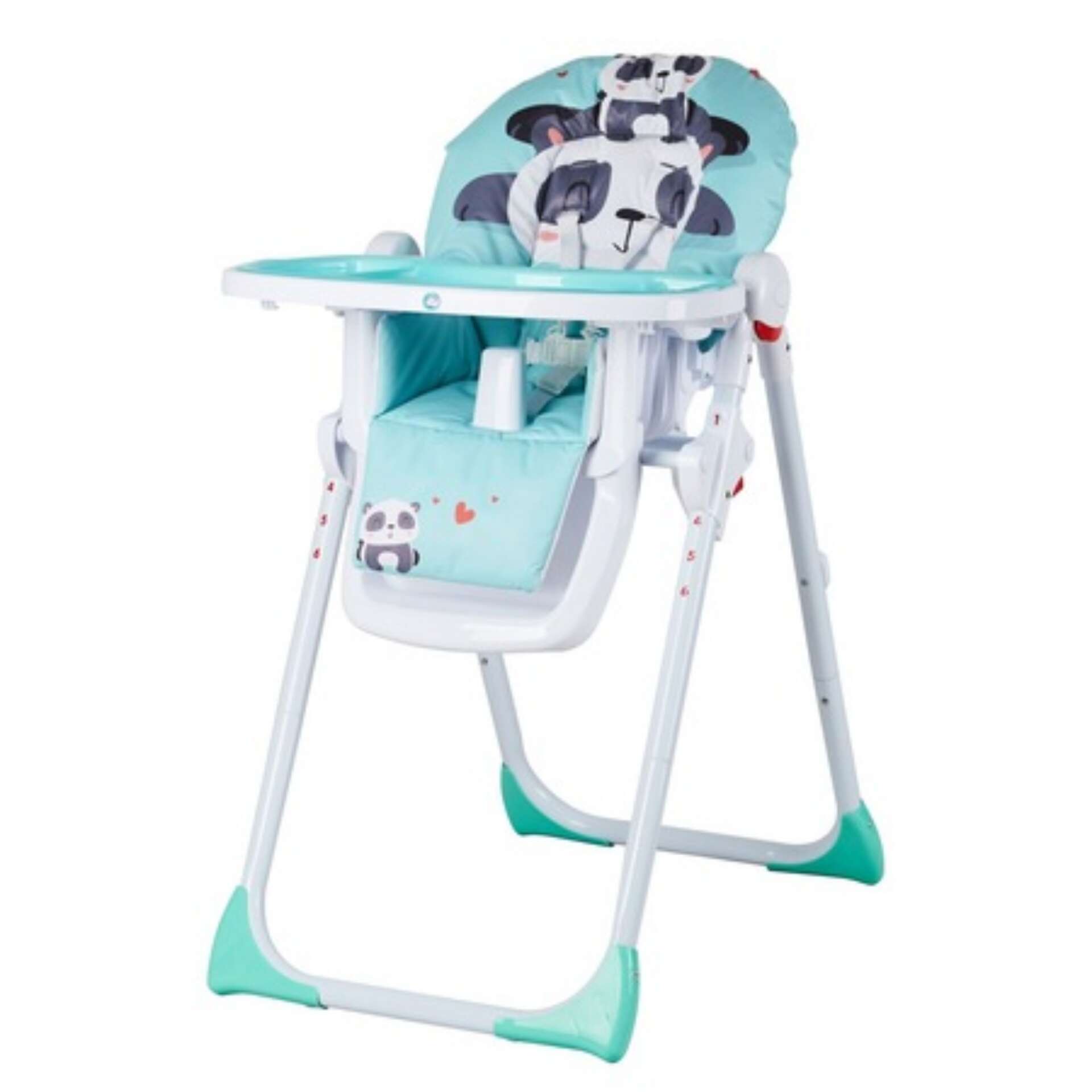 My First Baby állítható magasságú Etetőszék - Panda #türkiz