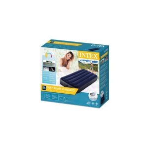 Intex Dura-Beam Standard egy személyes felfújható matrac, kék, kempingezés - Intex