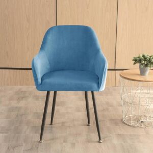 Nagy Kagylószék Huzat (bársonyos, kék)