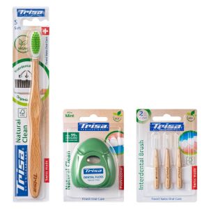 Trisa Eco Natural Clean csomag 674966+679062+686670 Többszínű 135961908 - Fogkefe
