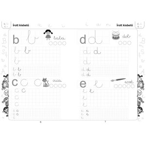 Betűkerekítő Caiet de exerciții pentru clasa a II-a - Exersarea scrisului literelor: b, d, c - Manuale, cărți scolare