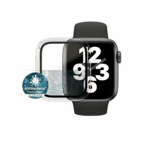 Közelkép a PanzerGlass teljes testre szabható tokról Apple Watch 4/5/6/SE 40mm-en, antibakteriális védelemmel - Okos eszköz