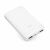 Fehér Puro 10000mAh hordozható töltő USB-A és USB-C portokkal