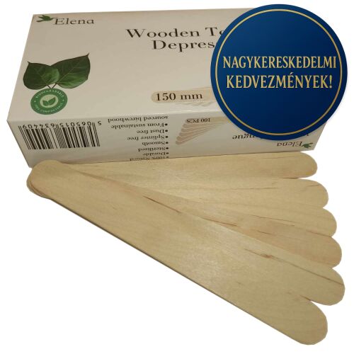 Elena fa spatula, 150mm, 100 db, kozmetikai és otthoni használatra - Spatula