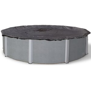 Pokrywa ochronna zimowa Deluxe PE do basenów okrągłych z obudową metalową, D4,5 m, czarna 129864781
