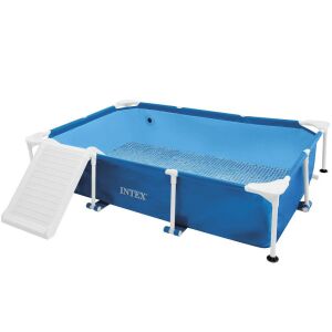 INTEX Súprava bazénov pre zvieratá s obdĺžnikovým rámom pre domáce zvieratá, s rampou, 229 x 152 x 45,7 cm (48404) 129865310