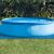 Intex Easy Set Pool auf Intex Pool Bodentuch auf Gras