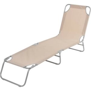 PANAMA Sonnenliege beige 188x55x27cm 129865859
