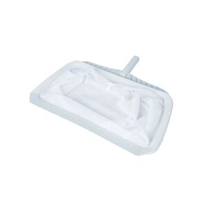 Plasă de colectare a resturilor din piscină, albă, cu cadru din plastic și mâner, pentru colectarea resturilor de pe suprafața piscinei - Unelte de curățare manuală