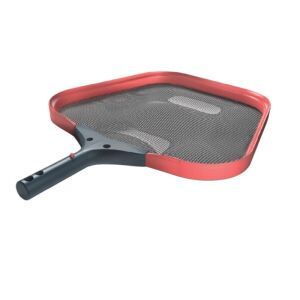 Schwarz-roter Pool-Laubkescher zum Entfernen von Ablagerungen von der Oberfläche von Schwimmbädern - Manuelle Reinigungsgeräte