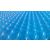 LUX 400 Pool-Solarabdeckung, blau, 400 Mikron dick, Blasendesign, Nahaufnahme