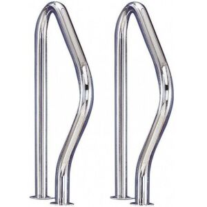 Balustradă din oțel inoxidabil pentru piscină, 795 x 490 mm, 2 bucăți pe pachet - Piscine si jocuri de plaja