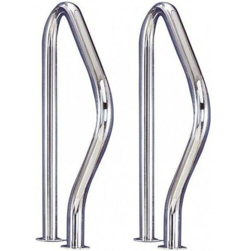 Edelstahl-Pool-Handlauf, 795 x 490 mm, 2 Stück pro Packung
