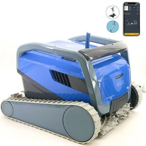 Maytronics Dolphin M600 Roboter-Poolreiniger, blau und grau, mit App-Steuerung - Garten