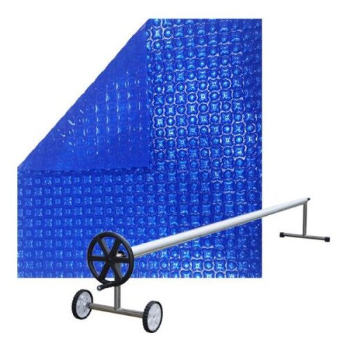 OXO Optimal Blue 500 husă solară pentru piscină cu role, 6,0 x 12,0m