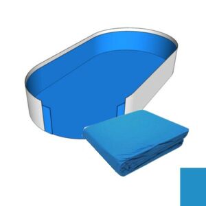 Medence belső fólia, Lagoon, fémpalástos medencékhez, ovális alakú, 0.50 mm vastag, 5.5 x 3.7 x 1.2 m, kék 129867830 - Medence belső fólia